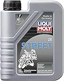 LIQUI MOLY Motorbike 2T Street | 1 L | Motorrad 2-Takt-Öl | Art.-Nr.: 1504, Silber Silber 1 l
