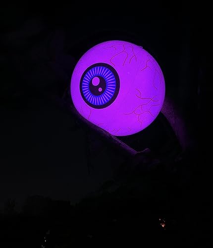 Miniatura 8 de Calabaza inflable de Halloween con forma de calabaza con control remoto LED de 23 pulgadas para Halloween, vacaciones, exteriores, patio, decoración