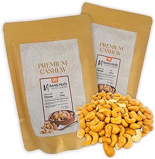 Classic Flavor Lightly Salted Roasted Cashews (200g) Minimally Processed Whole Natural, Crunchy Nut Snacks, Healthy Foods,...