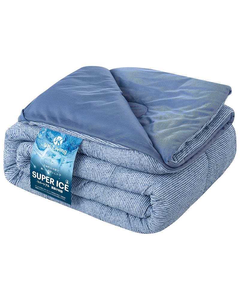値下げ①夏肌掛け布団シングル接触冷感 抗菌防臭毛玉抑制 色褪せなしクールミスト Amazon｜肌掛け布団 シングル 夏 冷感布団 接触冷感 Q-MAX0.52