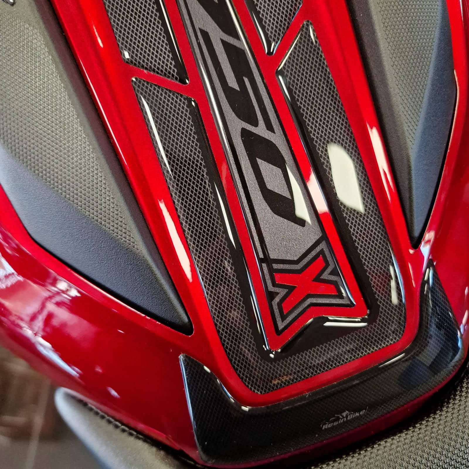 Resin Bike Adhesivos de Moto Compatibles con Honda NC750X 2021-2026. Protection de Tanque de Choques y Arañazos de Moto. Pegatinas 3D Resinadas Made in Italy