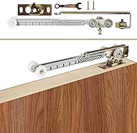 Vista 1 de Sliding Pocket Door Soft Close Hanger Fit Johnson Part #1060 Replacement Kit, 1" Nylon Ball Bearing Wheels, 200lbs Weight Capacity, Single Direction