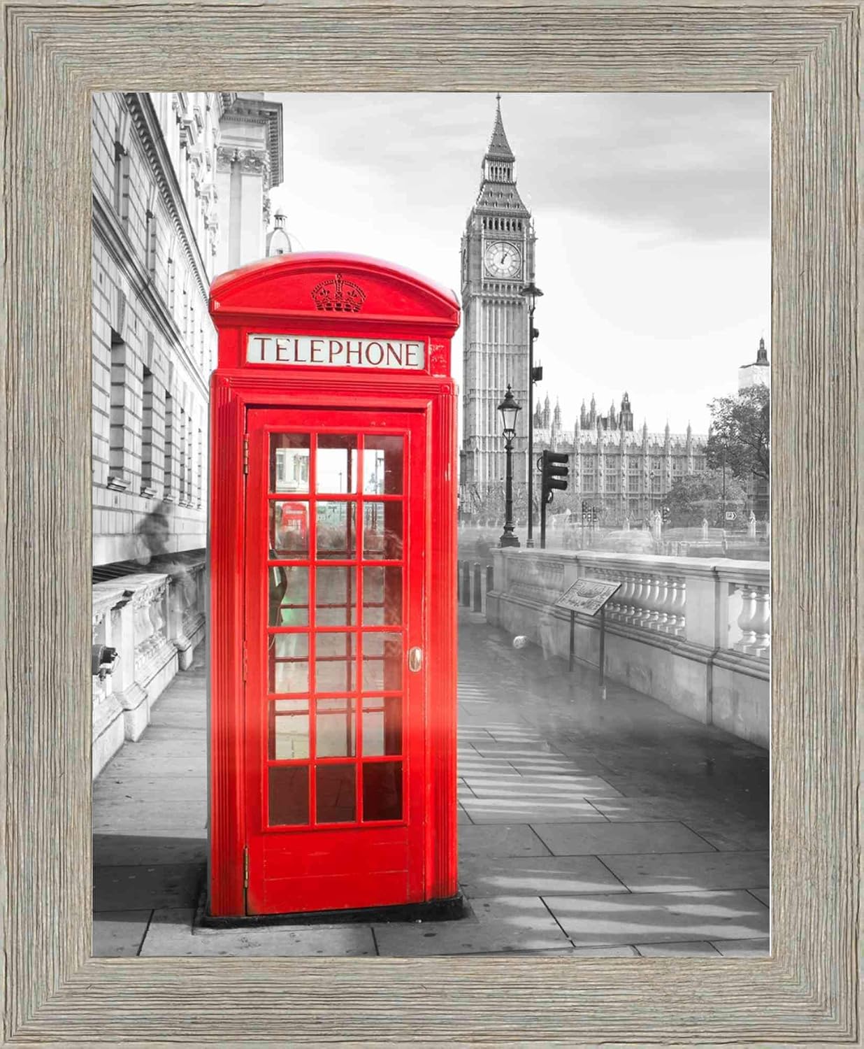 17x22 Frame Gray Barnwood Picture Frame Modern Photo Frame Includes UV Acrylic