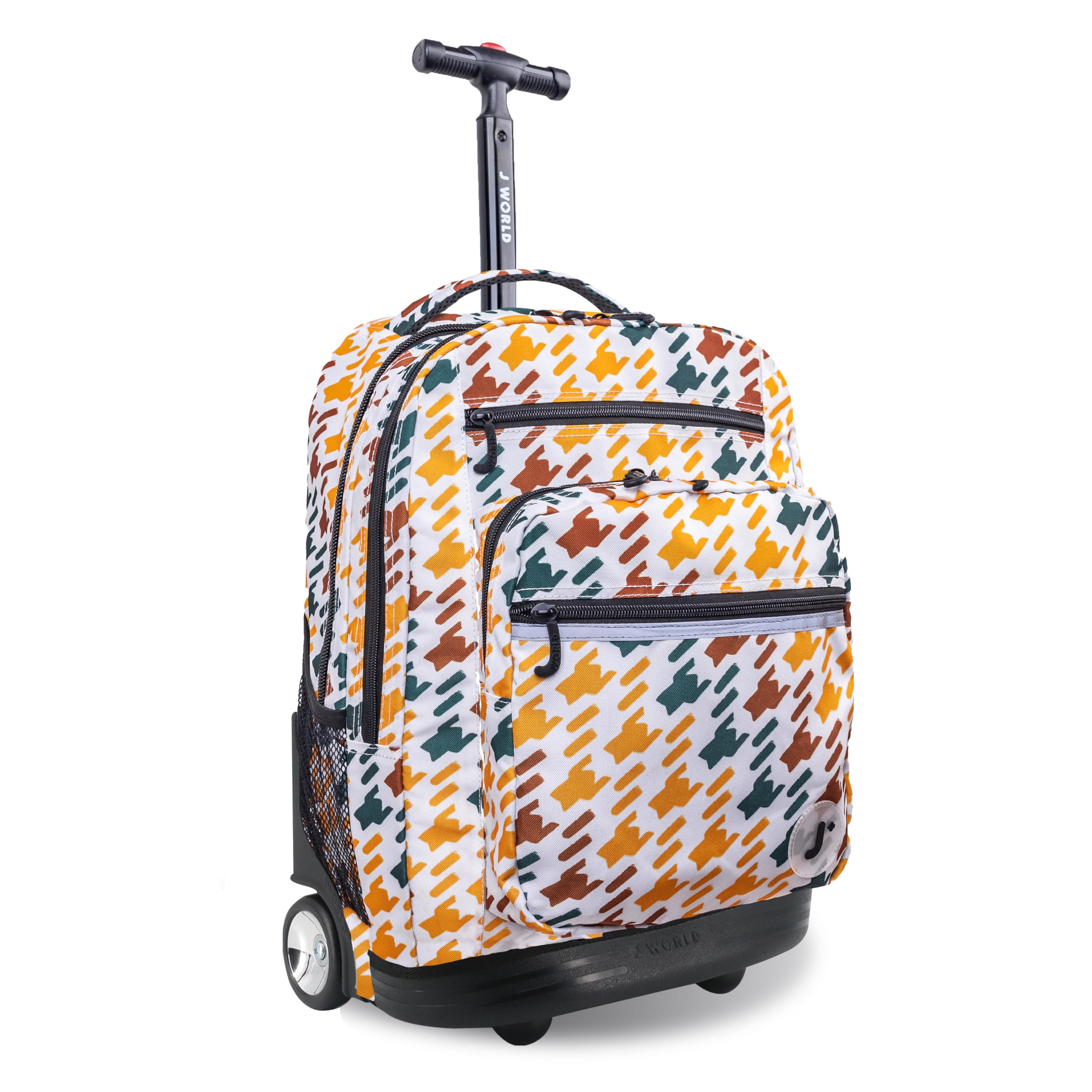 J World Sundance 20" Rolling Backpack - Convertible Roller Bookbag For School, Travel, Laptop - View #10