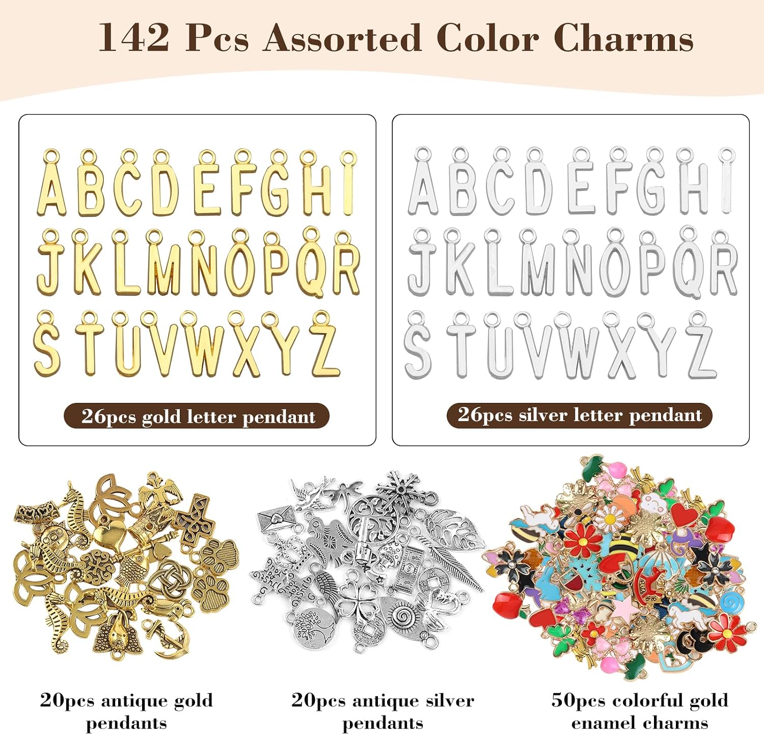 Zplontya 18K Necklace Chains for Jewelry Making Kit 381PCS Include 50Ft 12 Rolls Gold/Silver Jewelry Chains and Charms,Jump Rings,Pliers&Accessories for DIY Necklace Bracelet Keychain Crafting Gifts