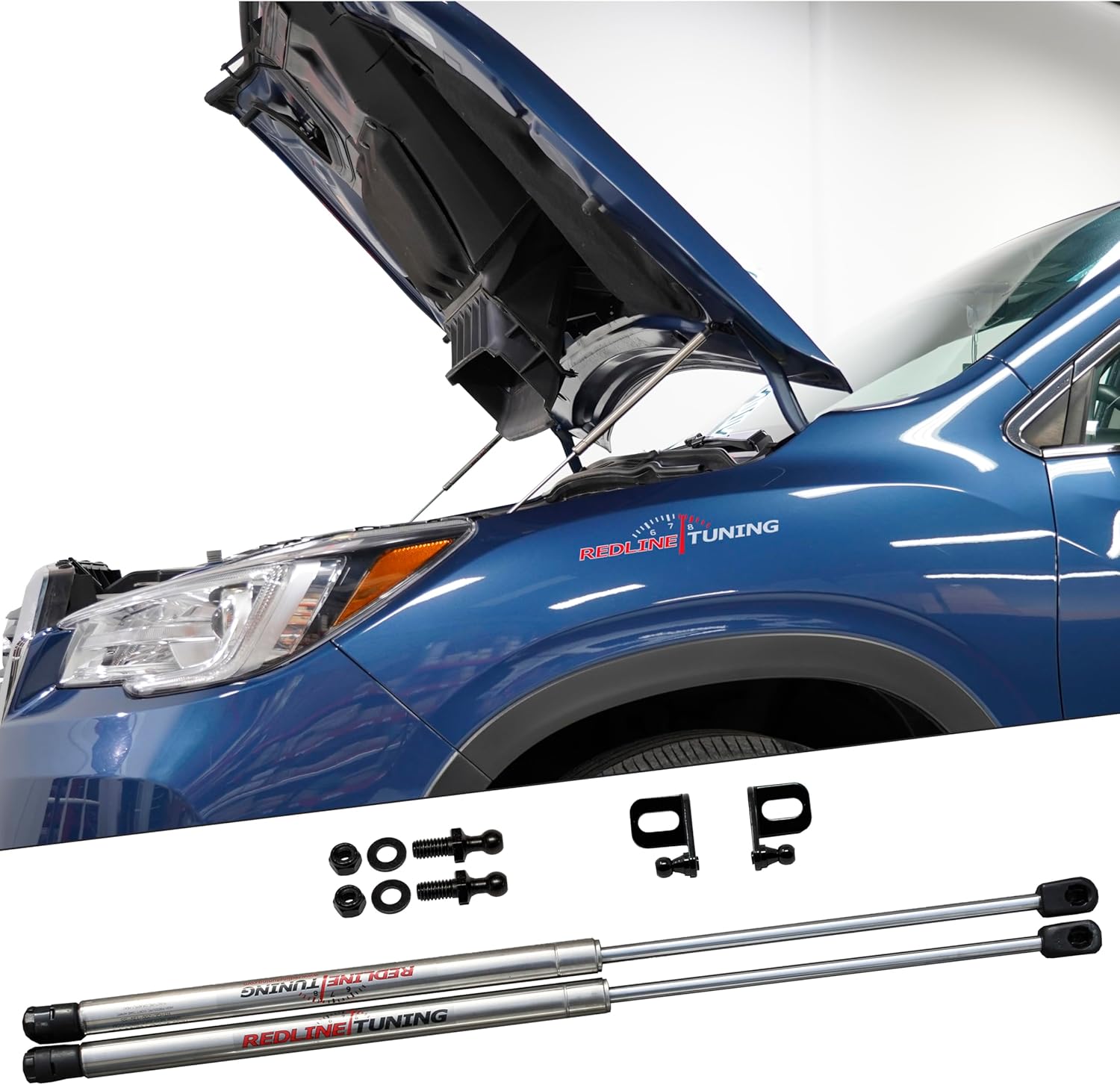 Redline Tuning 21-36015-03 Hood Quicklift Elite System Compatible with Subaru Ascent 2018+ (Stainless Steel Struts)