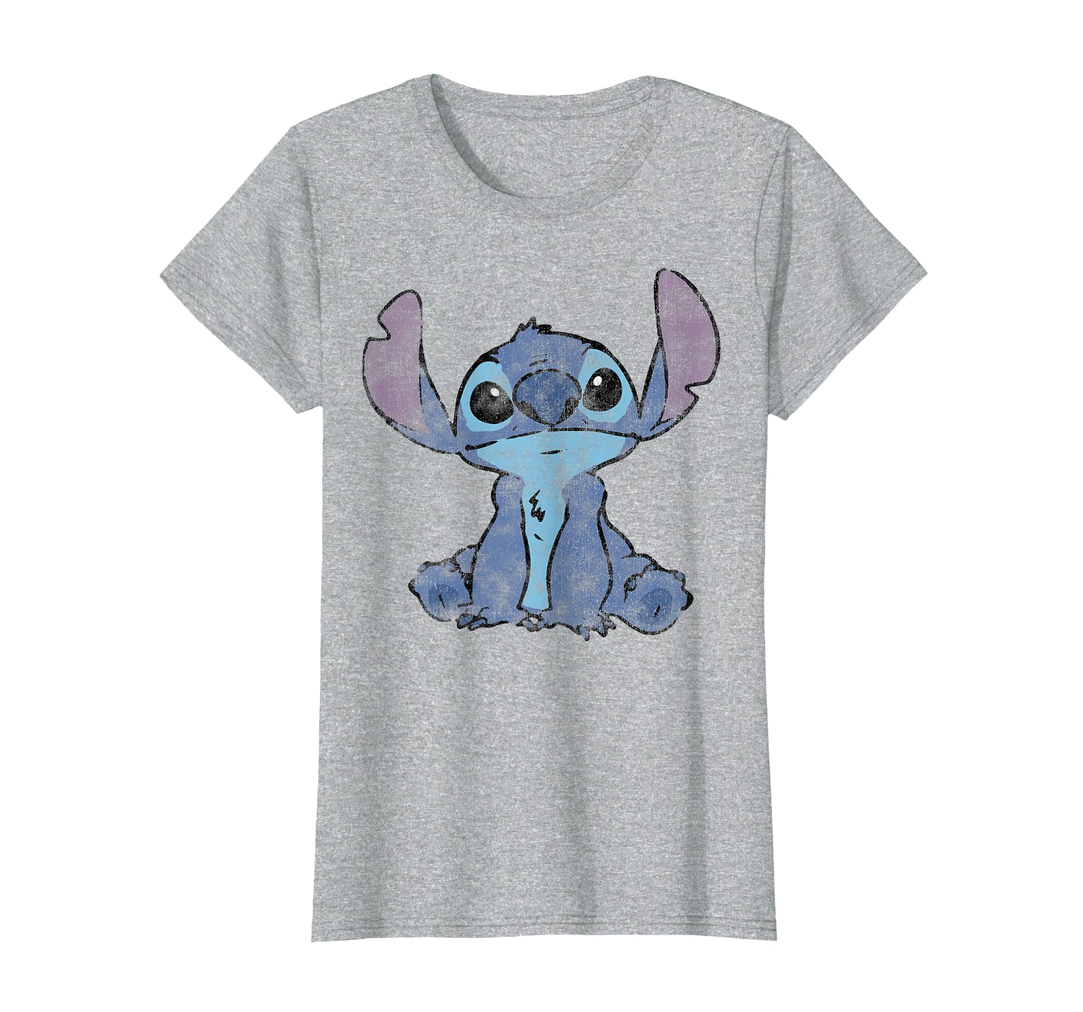 Disney Lilo &amp; Stitch Distressed Stitch Portrait T-Shirt