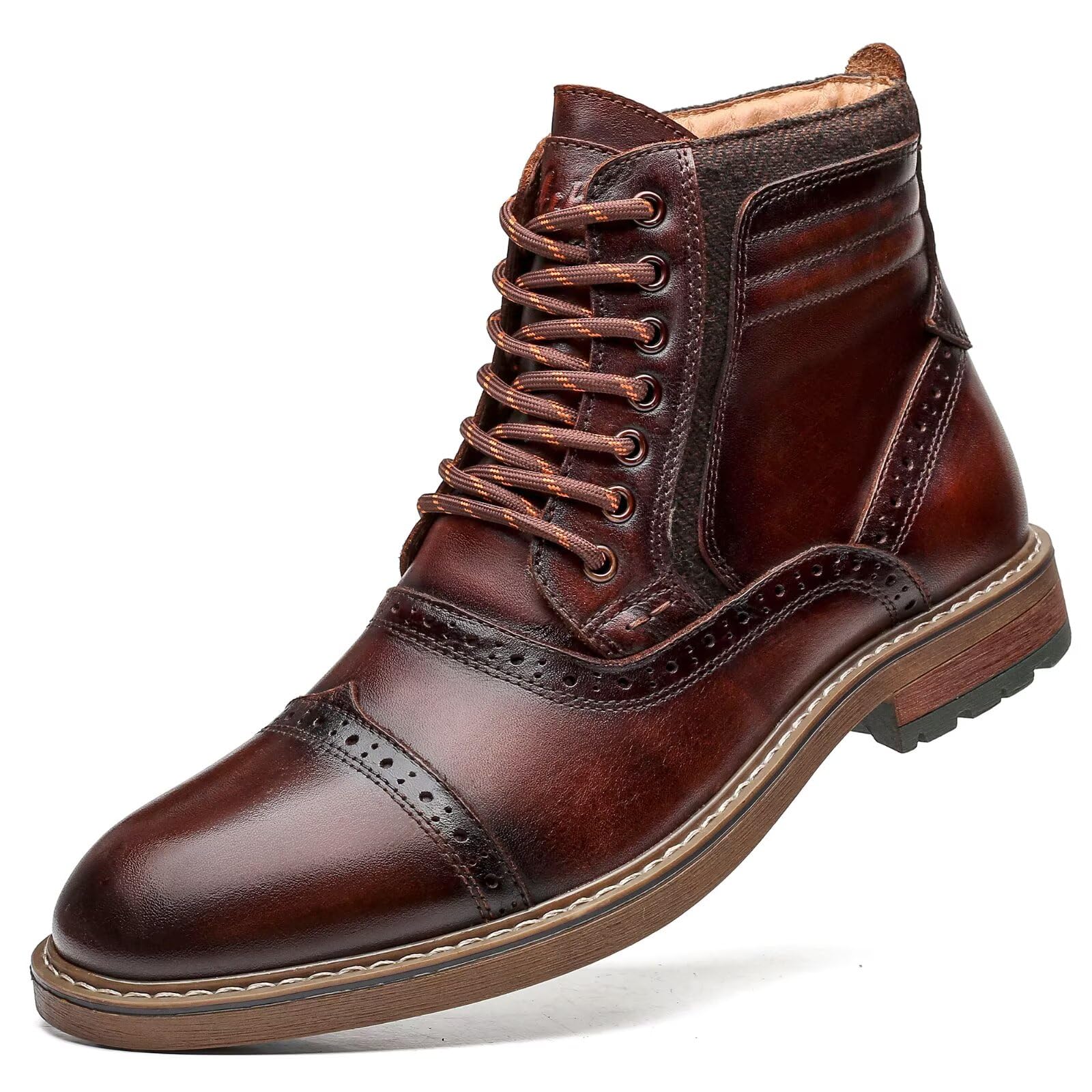 Arkbird Mens Chelsea Boots, Stylish and Comfort Leather Chukka Ankle Boots with Zipper