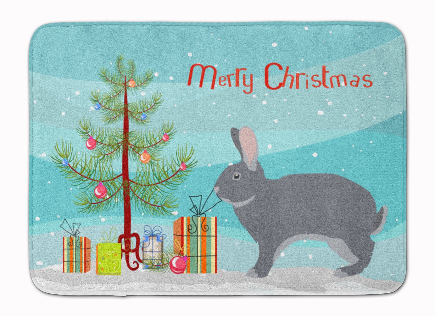Tapis de sol Caroline trésors de Noël multicolore 48,3 x 68,6 cm lavable pour maison