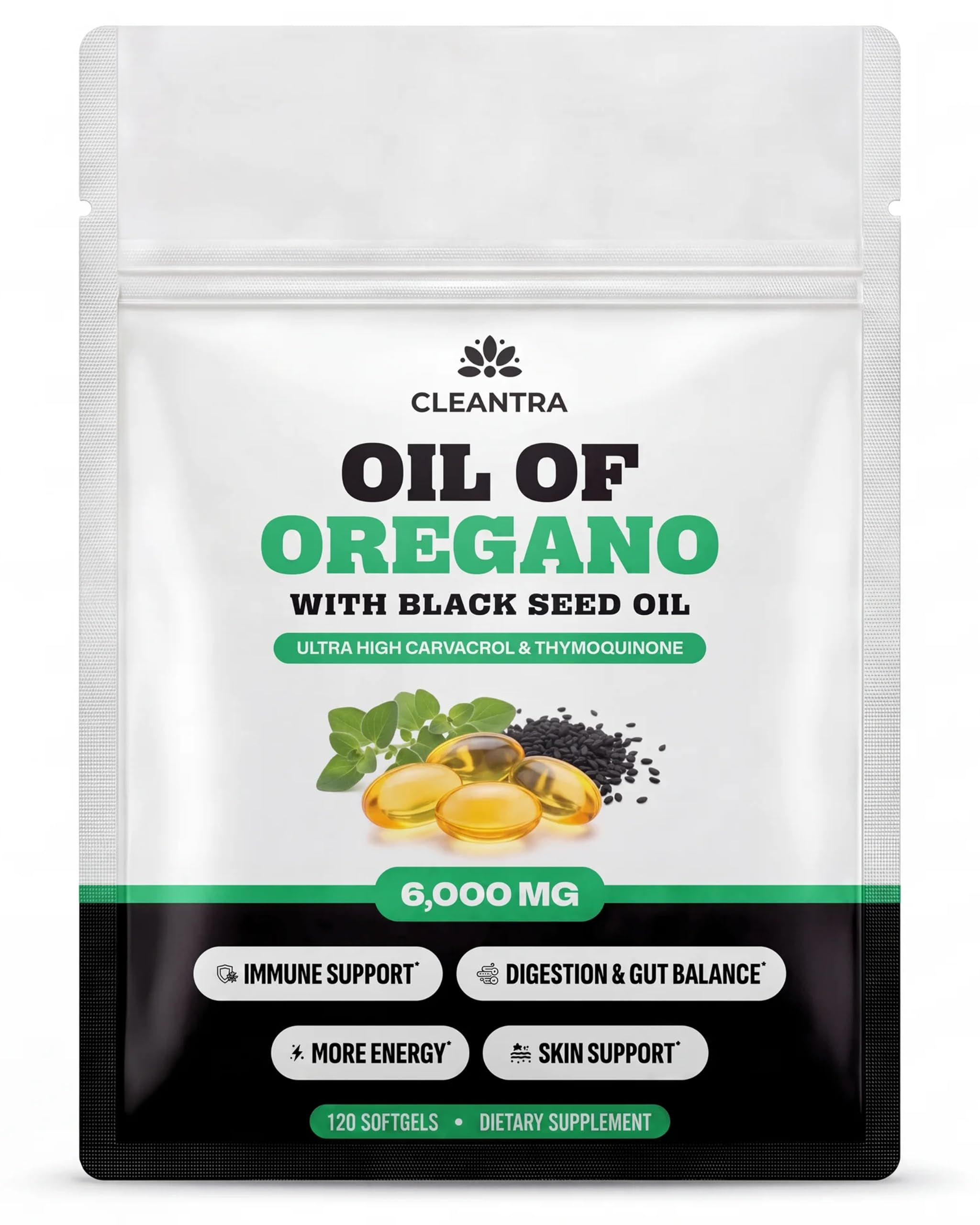 Oil of Oregano with Black Seed Oil – Softgels — Amazon image 6