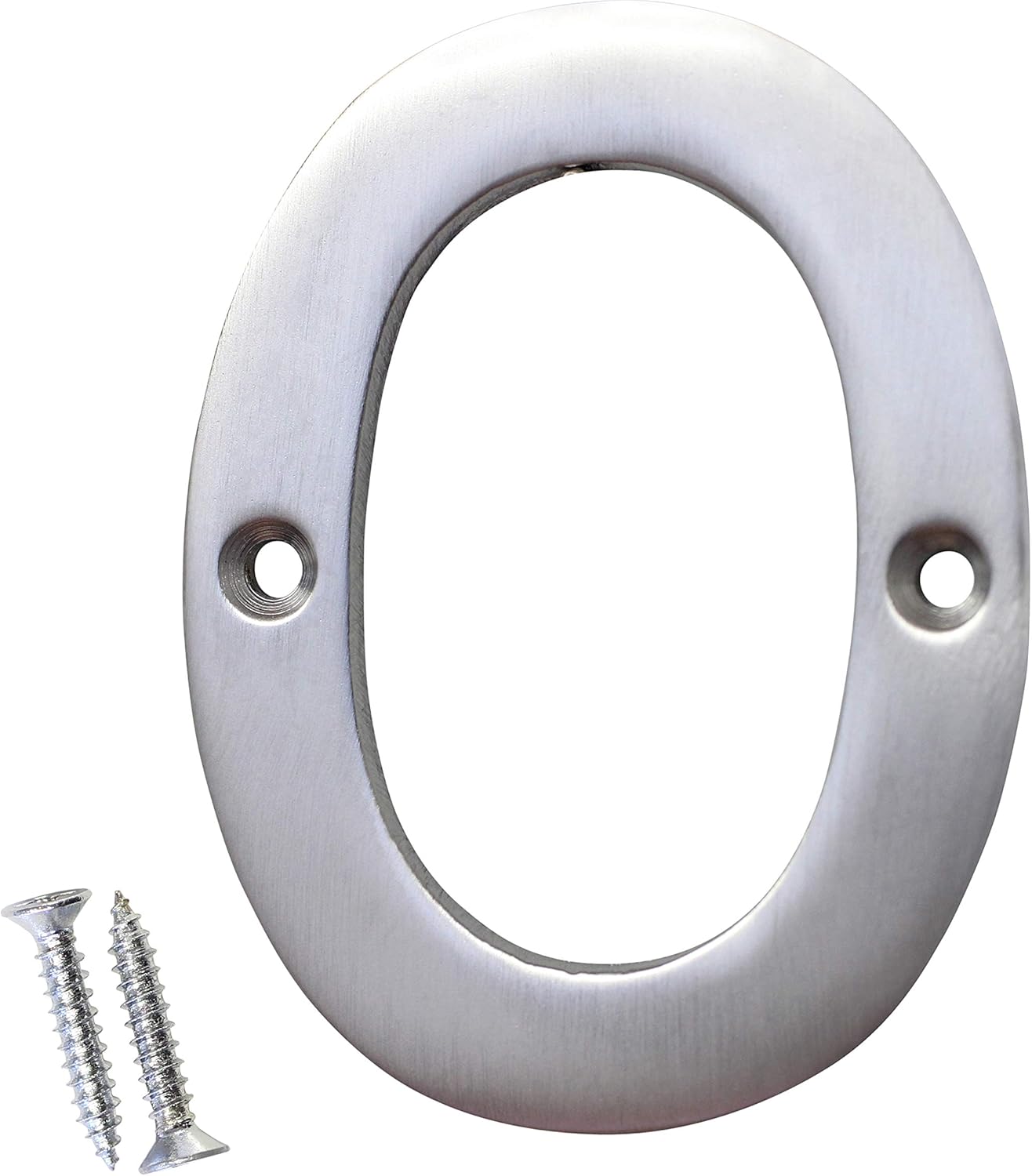 RCH Hardware NO-BR2270-75 Brass Number, 3 Inch, Brushed Chrome