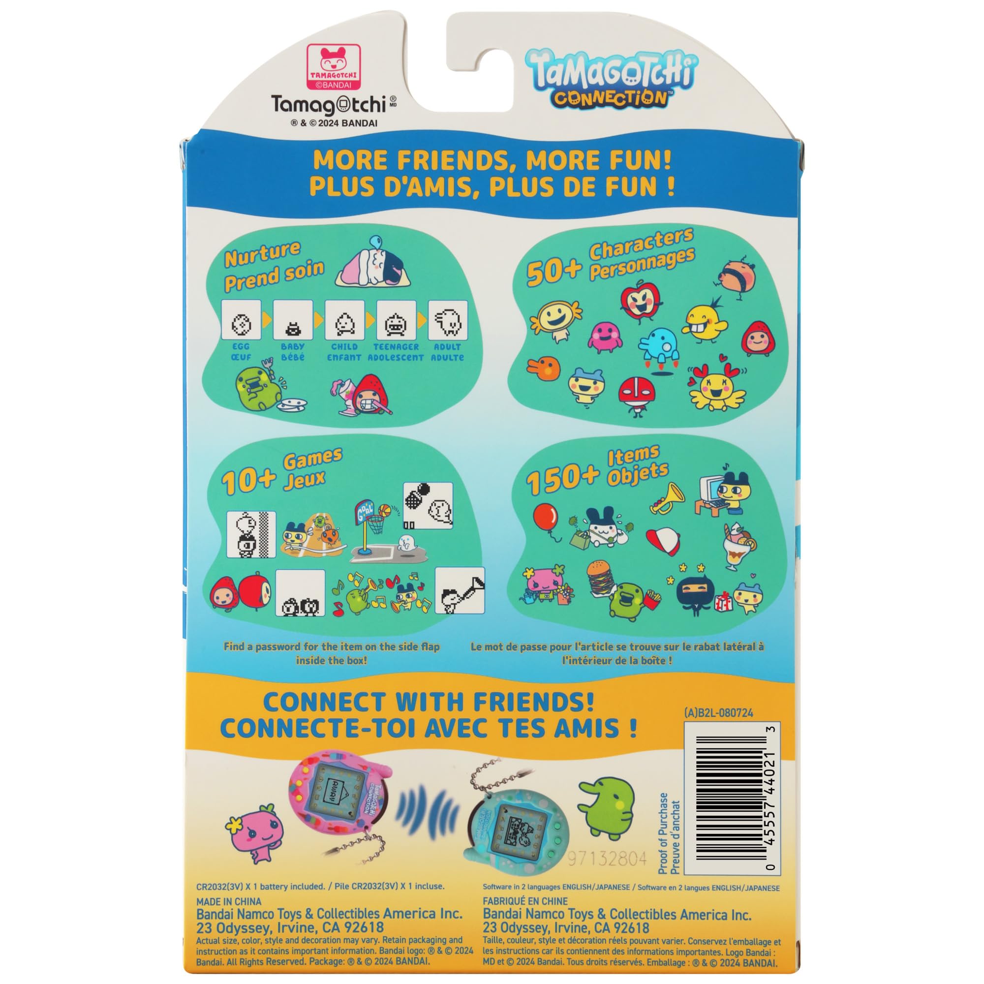 TAMAGOTCHI Bandai Connection Digital Wild Blue Shell Virtual Pet Electronic Toy With Infra-Red Connection For Shared Fun - Image 4