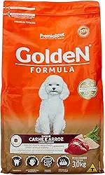 Premier Pet Ração Golden Fórmula Mini Bits Para Cães Adultos Pequeno Porte Sabor Carne E Arroz 3Kg Para Todas Pequeno Adulto