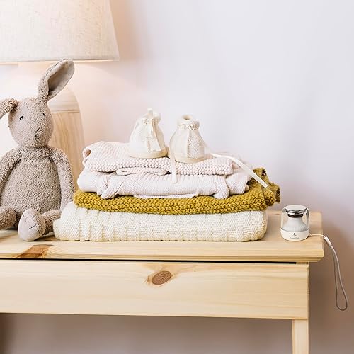 Miniatura 9 de Máquina de ruido blanco para bebés y adultos - Mini máquina de sonido portátil para dormir con 15 sonidos calmantes, luz nocturna, temporizador y