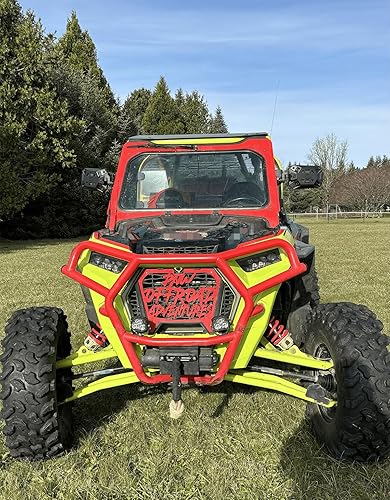 Miniatura 8 de KEMIMOTO Espejos laterales UTV, un espejo con dos propósitos, visión de 8 x 5.3 pulgadas de ancho para barra antivuelco de 1.65 a 2 pulgadas,