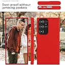 YATWIN Silicone Back Case for Samsung Galaxy S23 Ultra, Soft-Touch Phone Back Cover for Samsung Galaxy S23 Ultra - Red gallery image