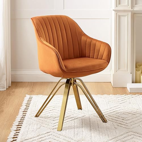 Art Leon Mid Century Modern Swivel Accent Chair, Desk Chair