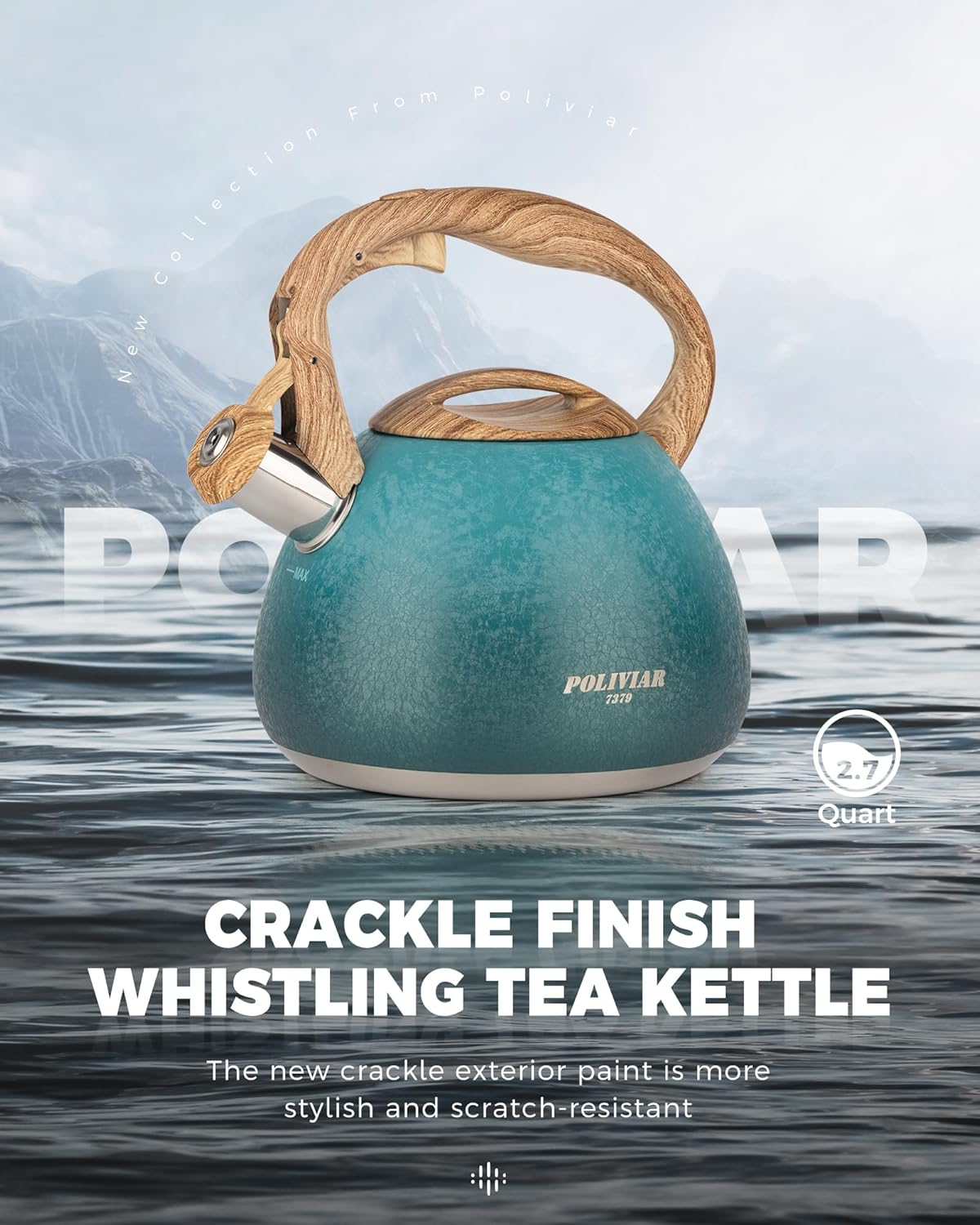 POLIVIAR Tea Kettle & French Press Coffee Maker