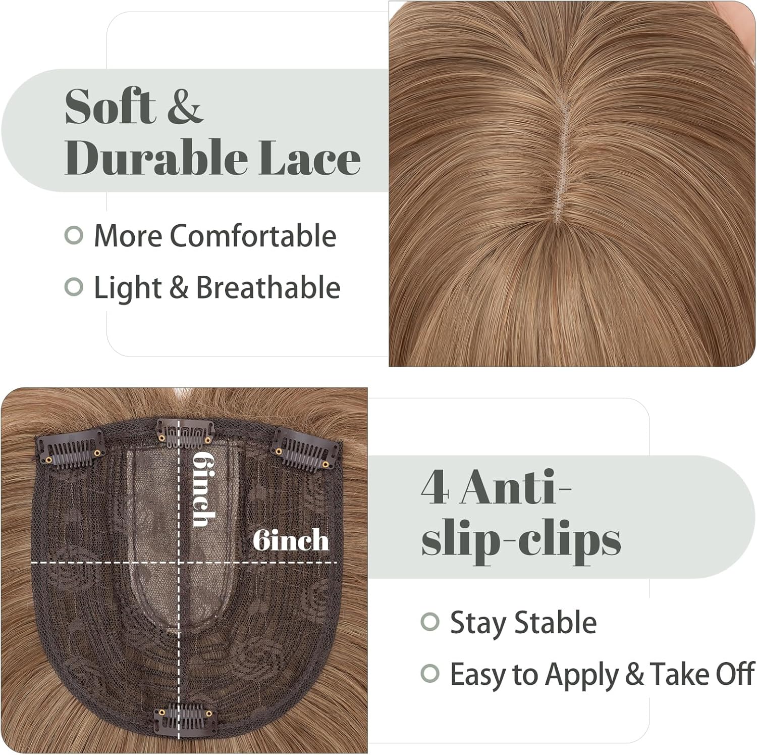 MY-LADY ヘア トッパー 女性用 薄毛 14インチ トッパー ヘアピース 前髪付きウィグレット 15.2 cmx15.2 cm  楽天市場】【売れてます！】 【動画有】25.4センチメートルのヘアトッパー 前髪付き 薄毛用ヘアピース 白髪用ヘアカバー ヘアアクセサリー  生え際の白髪染めが ... MY-LADY ヘア トッパー 女性用 薄毛 14インチ トッパー ヘアピース 前髪付きウィグレット 15.2 cmx15.2 cm