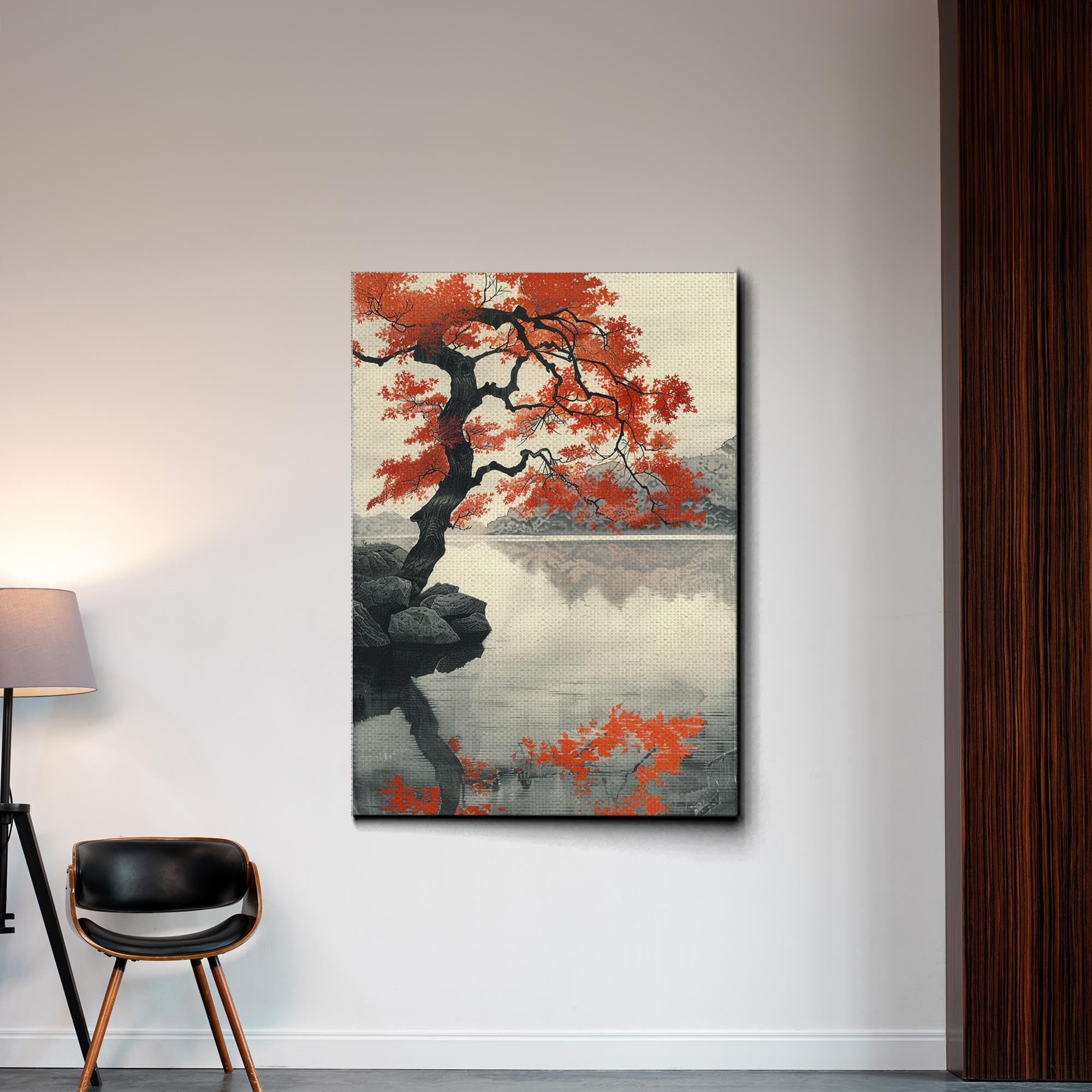 Amazon.com: Japanese Maple Tree Painting, Japanese Style Art