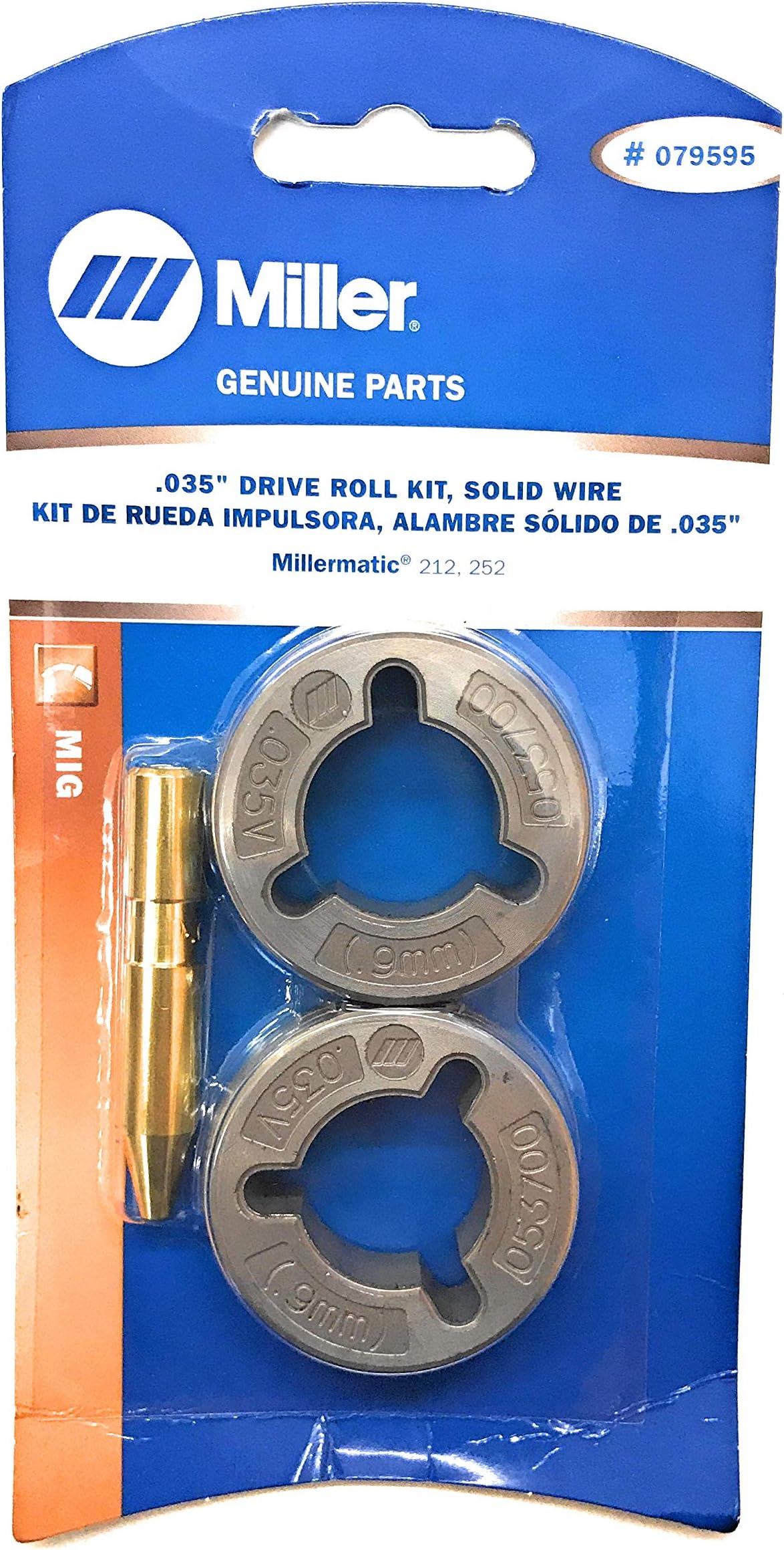 Miller Genuine .035" Drive Roll Kit for Millermatic 212, 252 Qty 1
