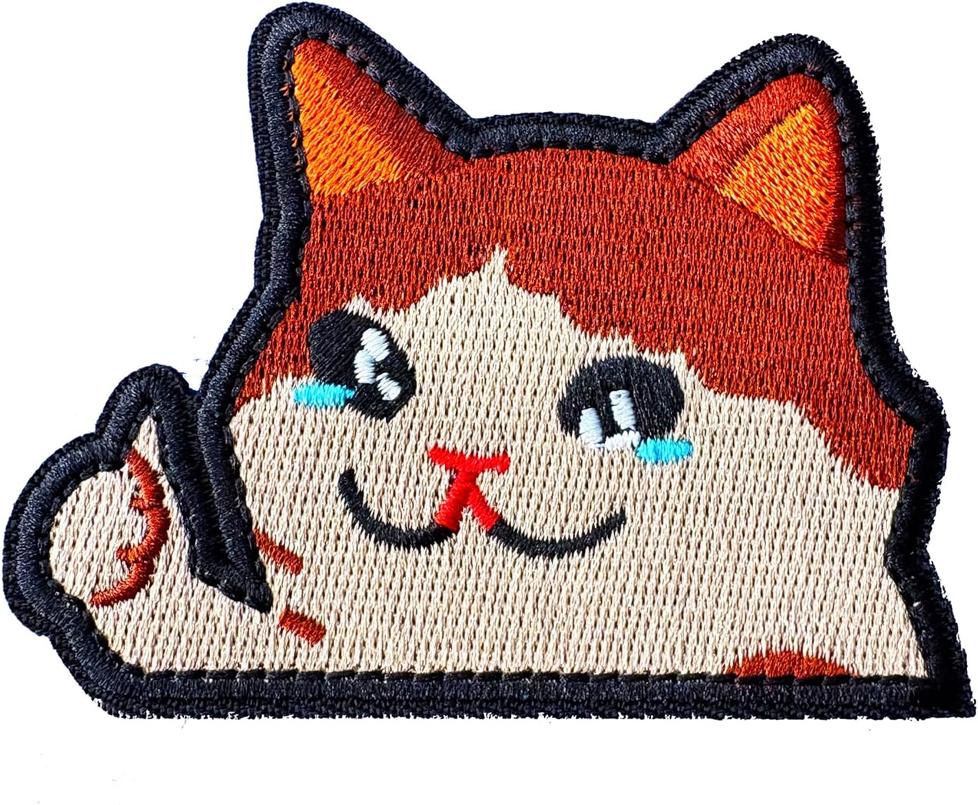 Funny Cry Cat Embroidered Morale Meme Patch Hook and Loop Military Army