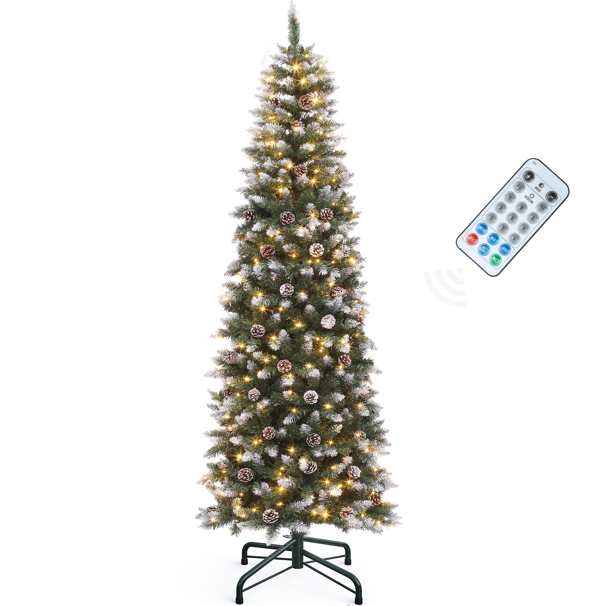 Omgekeerde, voorverlichte kunstkerstboom met ballenset