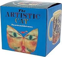 Vista 3 de The Unemployed Philosophers Guild Taza artística de gatos - Con gatos y gatitos de famosas pinturas a lo largo de la historia del arte, viene en una