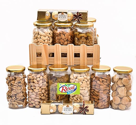 Dry fruit And Nut Combo Pack/Combo offer/Gift Pack Basket/hampar for Diwali |Rakhi/Christmas | Pongal | Corporate Gift/Wedding/Anniversary (250 * 6) 1.5kg