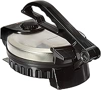 Brentwood TS-127 8-Inch Electric Tortilla Maker - Stainless Steel Non-Stick, Adjustable Heat for Authentic Tortillas & Flatbreads