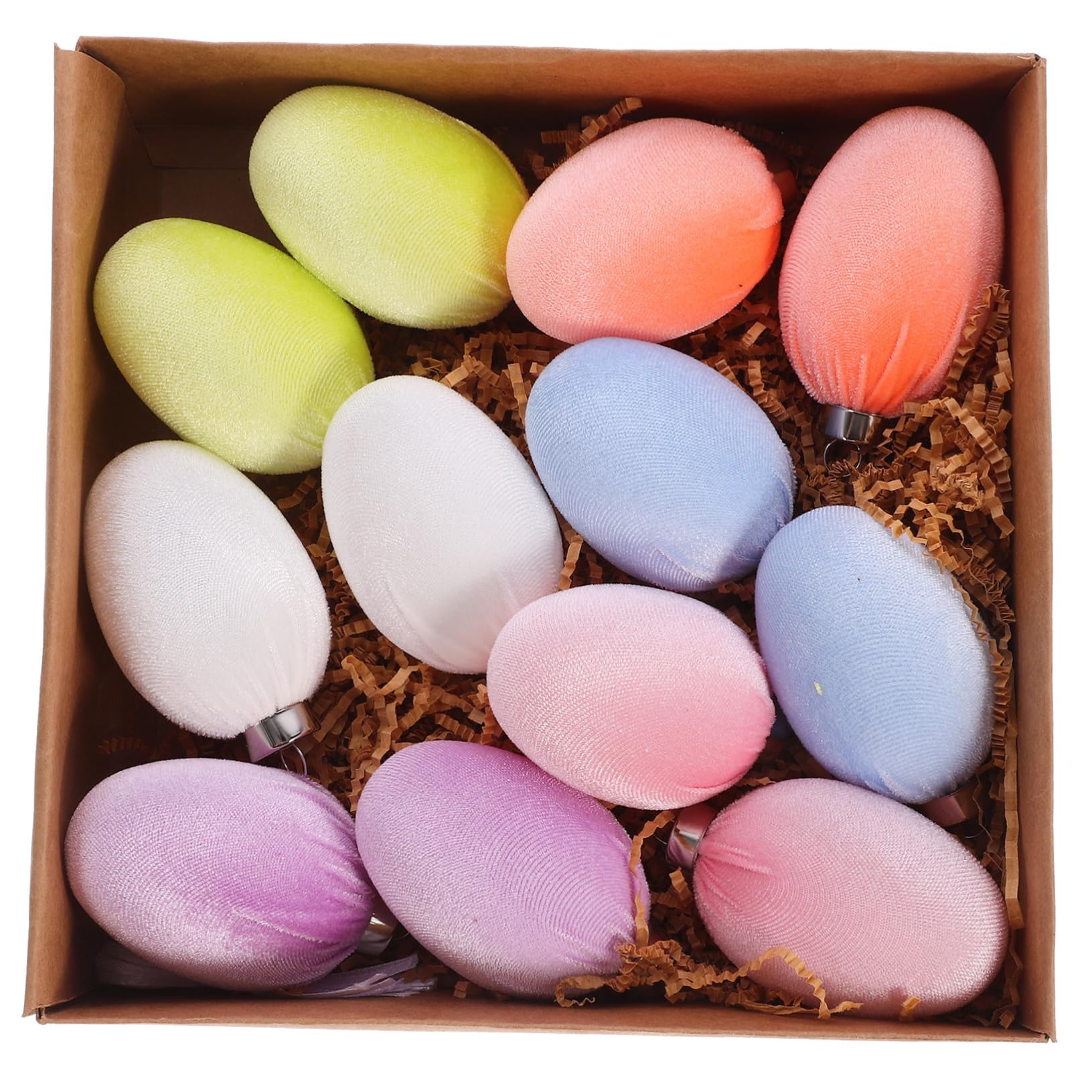 Alipis STK Ostereier Osterei-Dekorationen Ostern-anhänger Ostern Hängende Türverzierung Festival-Szene Hängende Deko-stütze Eiförmiger Türanhänger Festliche Einrichtung Plastik