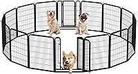 Vista 33 de Yaheetech Corralito para perros al aire libre, 32 pulgadas, 24 paneles, corral para perros para interiores, resistente, corral de ejercicio