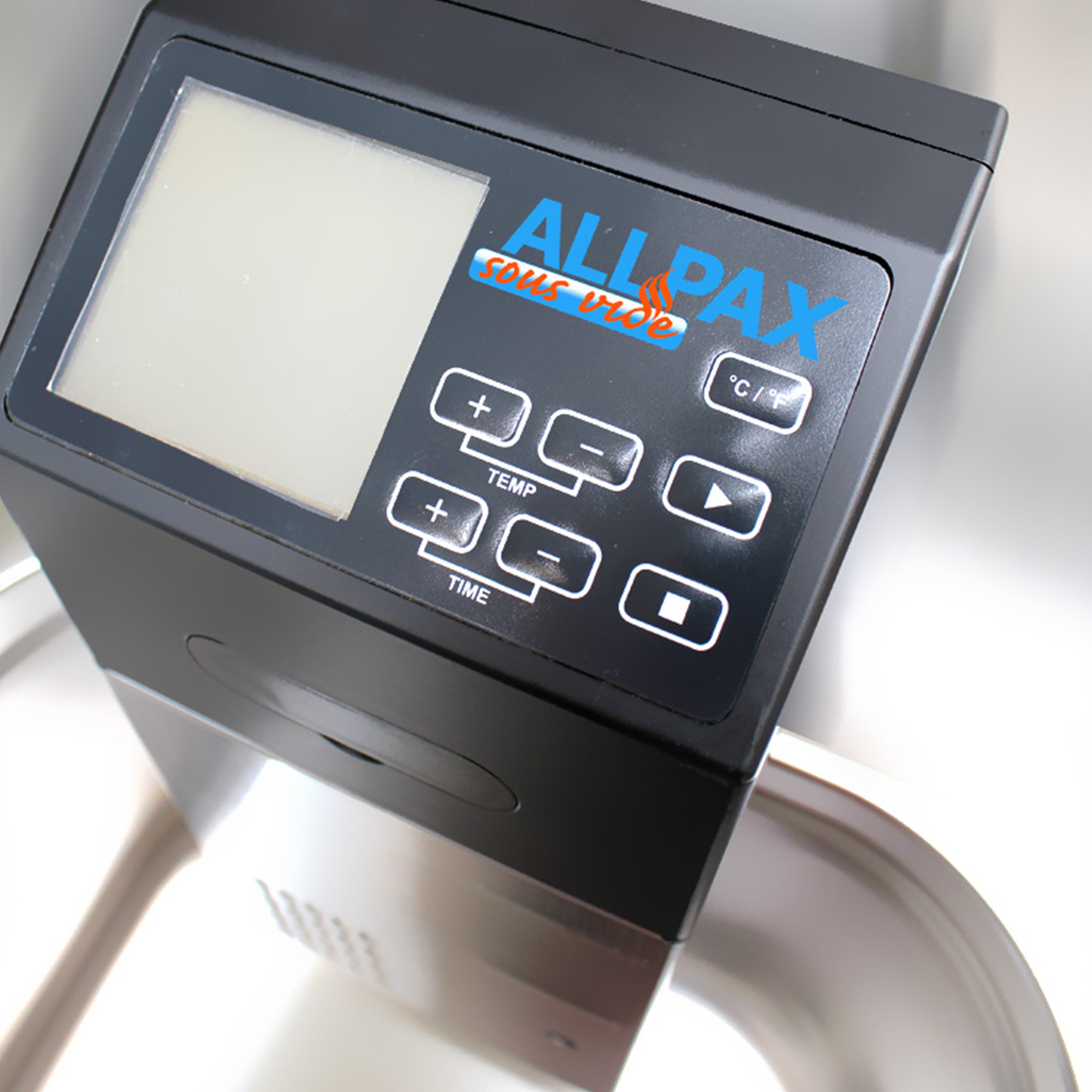 Allpax SV 2 Thermoplongeur sous vide, Cuisson au bain-marie professionnel jusqu’à 30 L, Cuisson sous vide à température ambiante, Écran LCD avec panneau de réglage, 1400 W