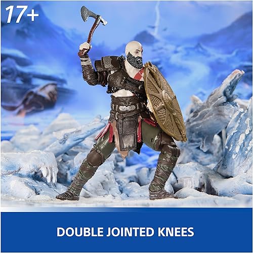 Miniatura 4 de PlayStation God of War Ragnarök - Figura de acción de Kratos de 6 pulgadas con 5 accesorios, colección Formas, para fanáticos y coleccionistas de