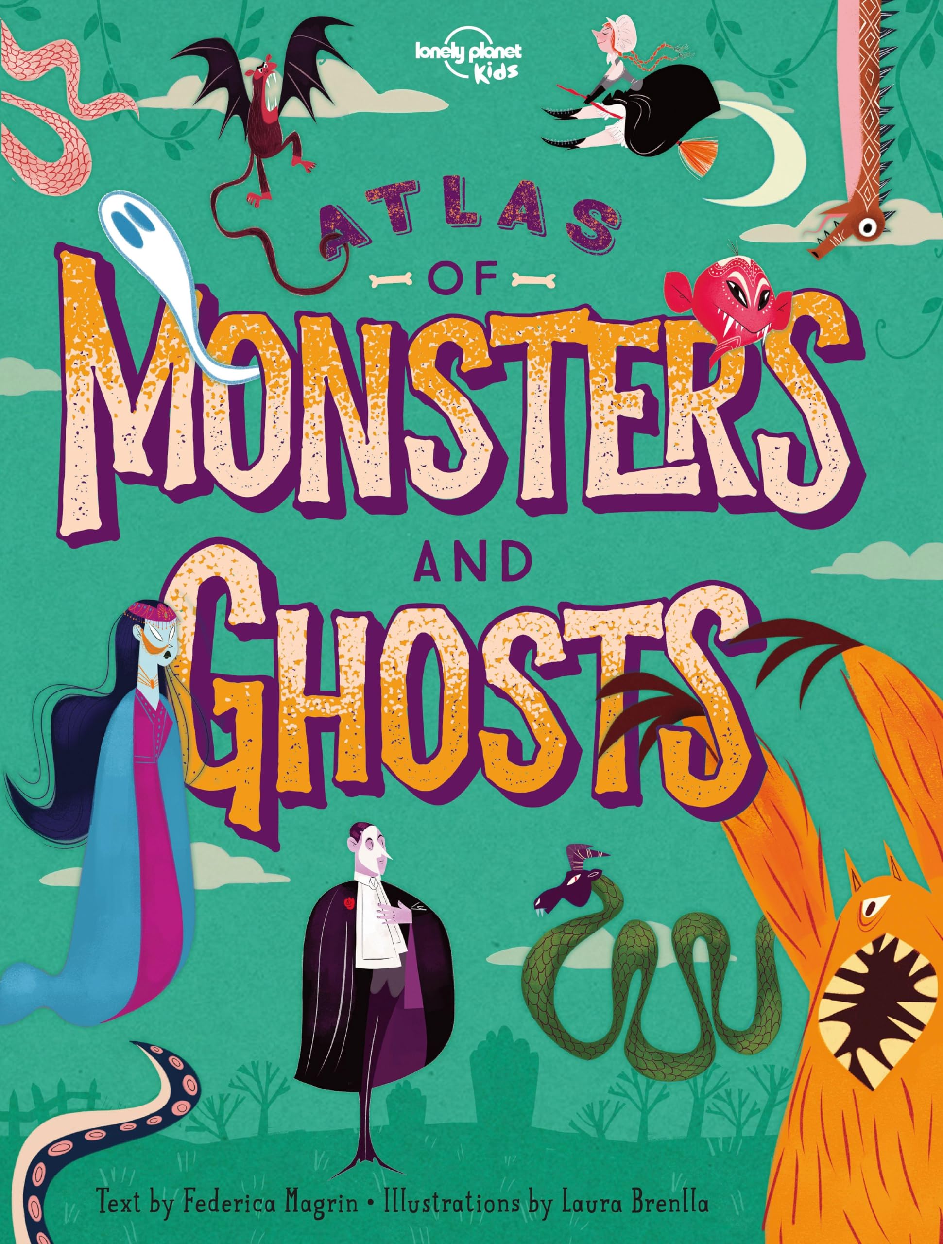 Lonely Planet Kids Atlas of Monsters and Ghosts: Take A Spooky Trip Around the World | Haunted Castles, Restless Spirits, Wicked Witches | Learn Facts About Each Beast