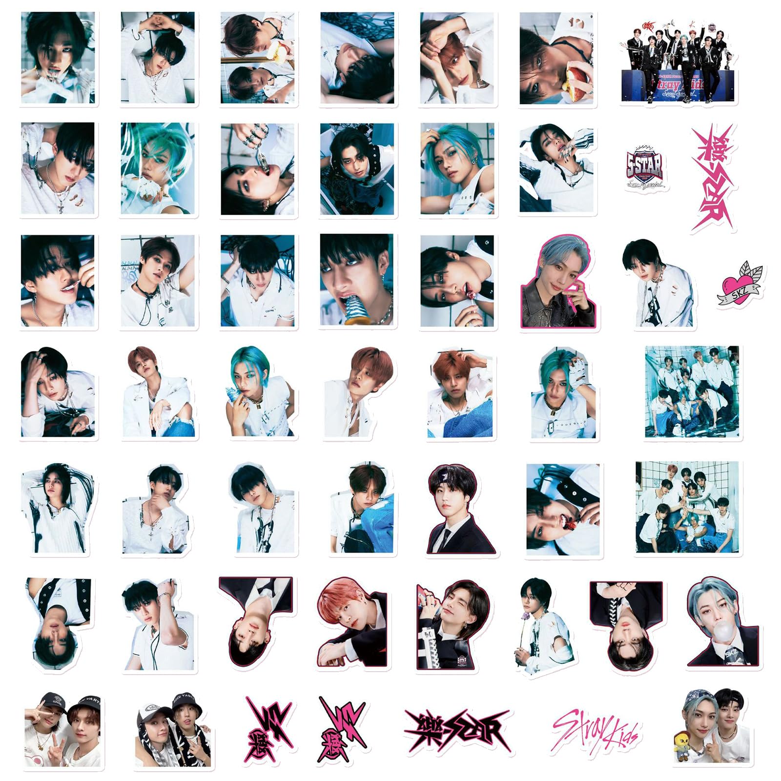 Amazon.com: Kpop SKZ 樂-Star 95pcs Stickers Vinyl Rock Star Laptop
