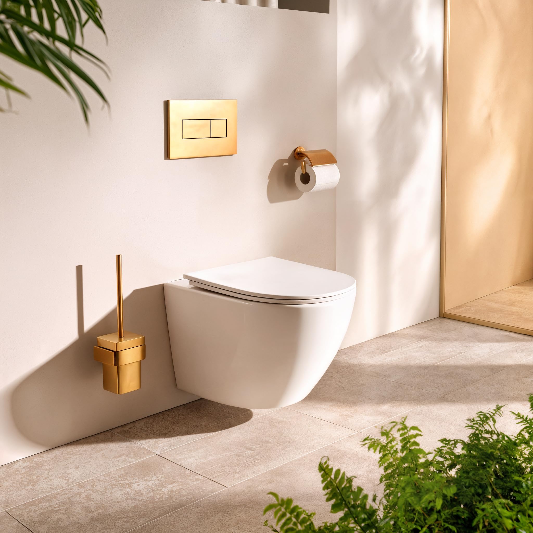Imprese LESNA TWIST – Miska WC wisząca Rimless, Tornado Flush, Slim Soft Close Seat, 48,5 × 36 cm
