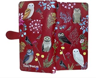 Shag Wear Wild Bird Forest Large Wallet Red 7"