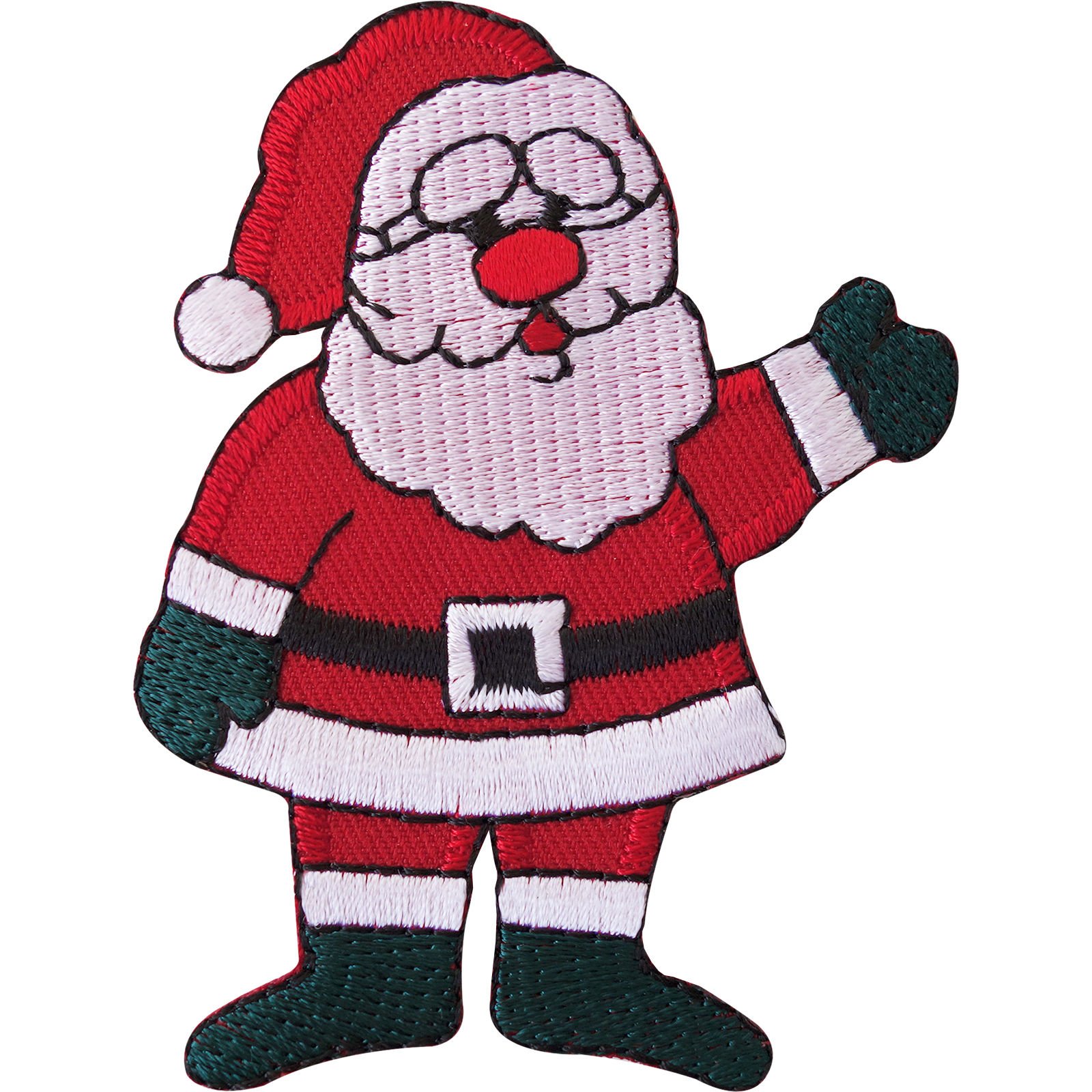 Father Christmas Embroidered Iron/Sew On Patch Xmas Decoration Crafts Badge