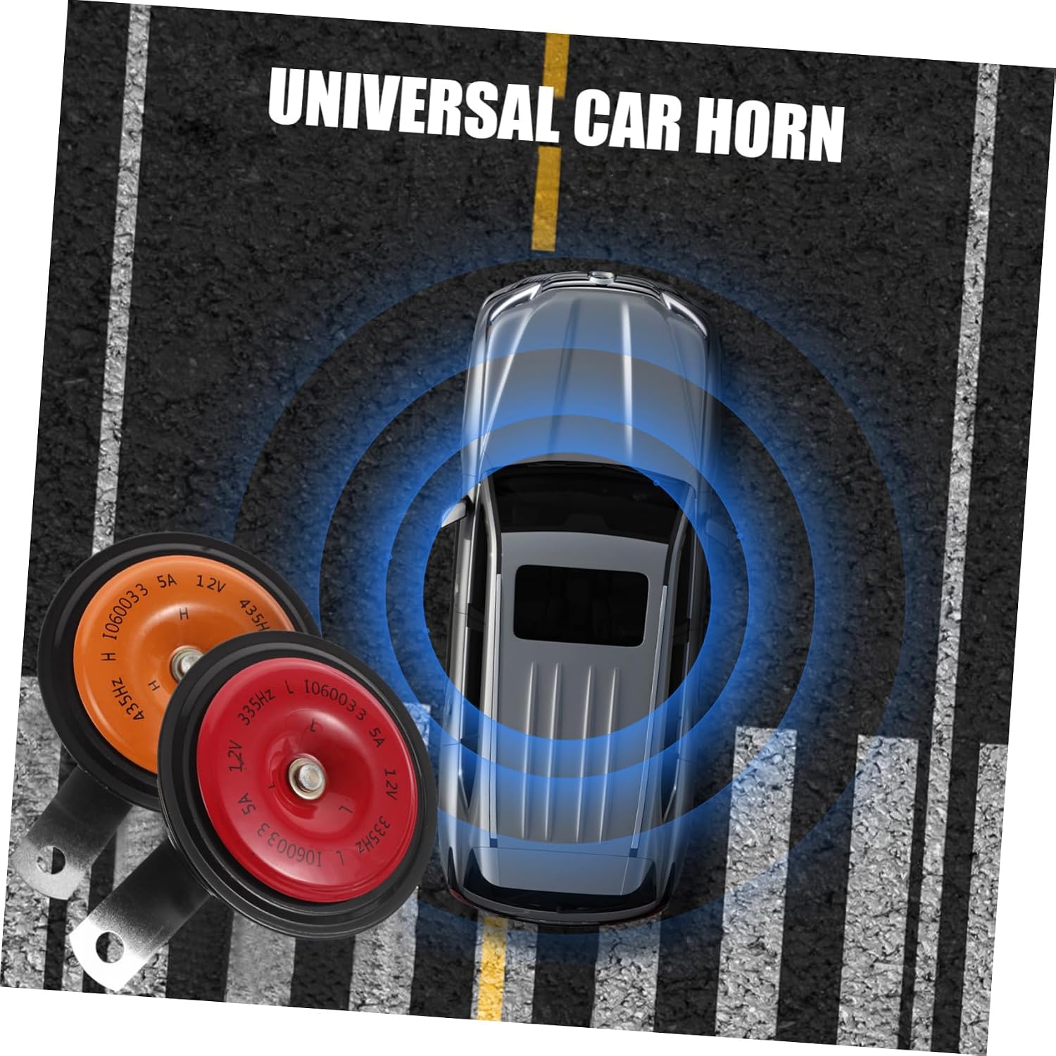 2pcs Snail Horns Kit Dual Tone High Pitch Car Motorcycle Horn Replacement Energy Efficient Easy Install Enhanced Safety Versatile Use