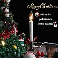 Vista 5 de Hortsun 8 velas eléctricas para ventana con base chapada en peltre, sensor de luz para ventana, gira con encendido/apagado automático