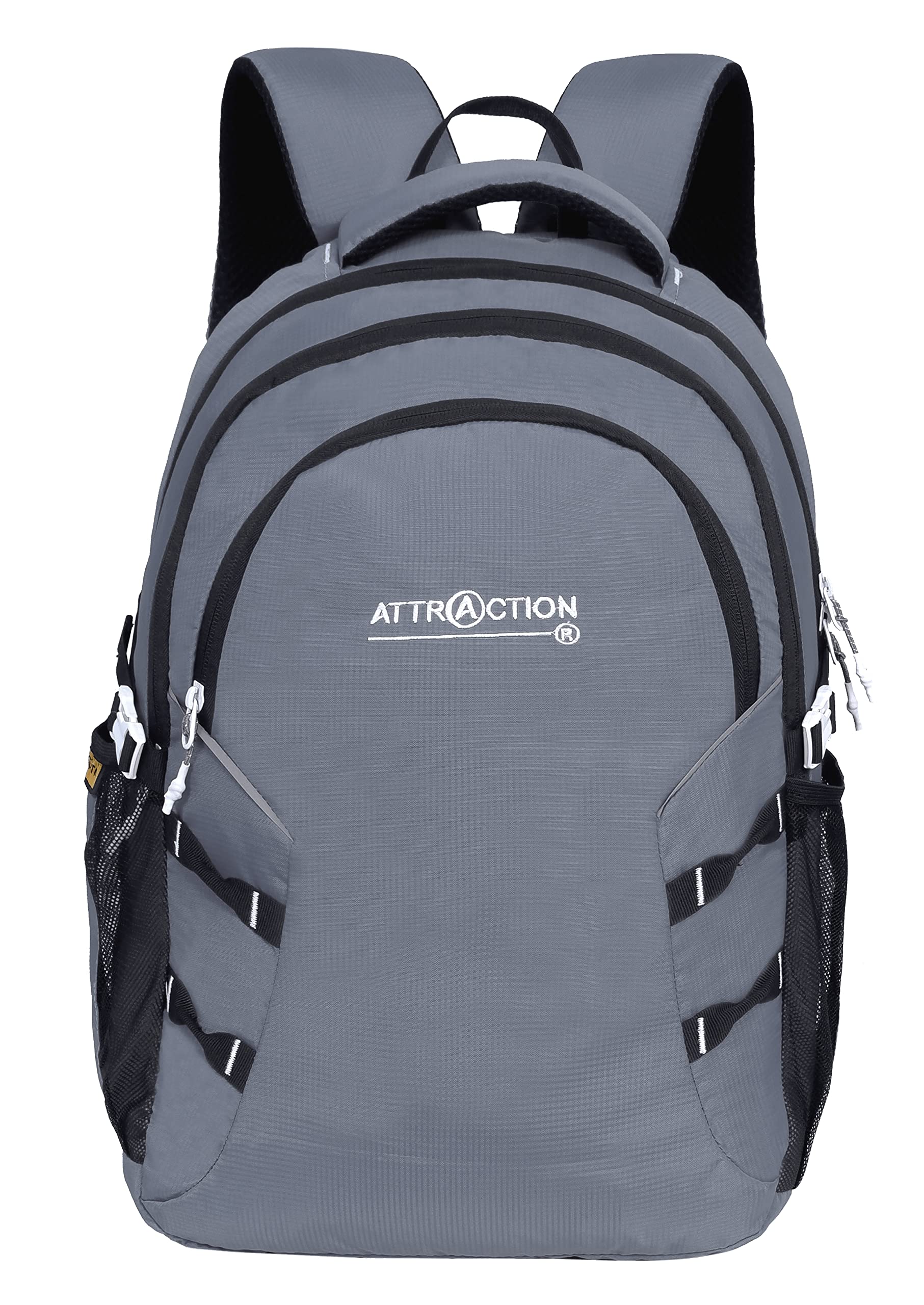 Attraction 45L Large Polyester Laptop Backpack with 3 Compartments and Rain Cover (Grey) (B08S21BWPY) Amazon Price History, Amazon Price Tracker