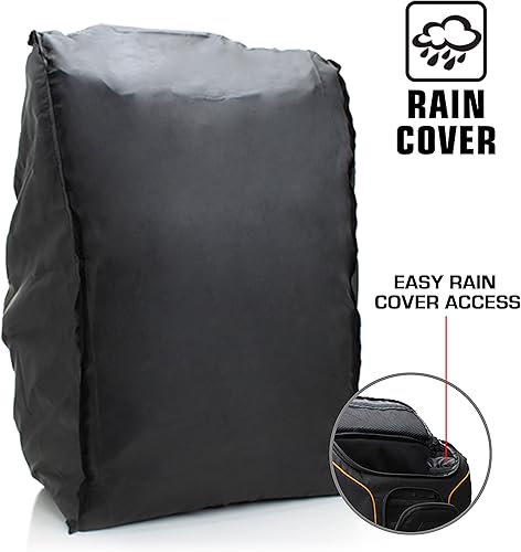 Miniatura 9 de Mochila para cámara réflex digital de 39.62 cm, compartimento para portátil USA Gear cuenta con separadores acolchados, soporte para trípode,