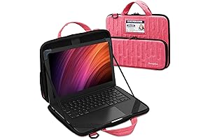 Chromebook Case Hard Shell Cover with Protective Carrying Bag for 11.6" Women's Laptops