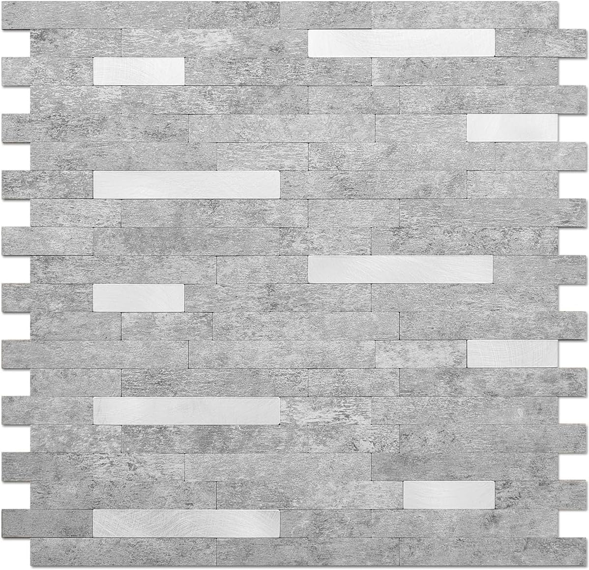 DICOFUN Peel and Stick Backsplash Wall Tiles, Grey PVC Kitchen Backsplash Peel and Stick DICOFUN Peel and Stick Backsplash Wall Tiles, Grey PVC Kitchen Backsplash Peel and Stick