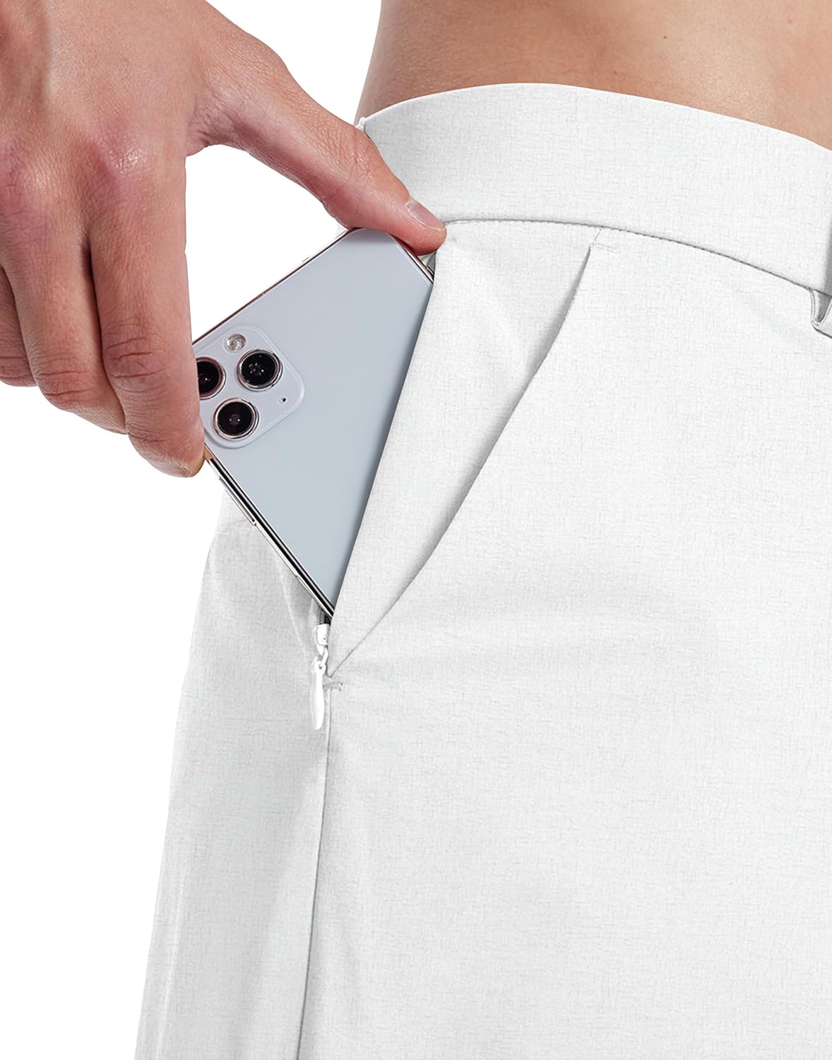 Mens Golf Dress Shorts 7 Inch Inseam Men Flat Front Lightweight Quick Dry Shorts with 5 Pockets for Casual Work - Image 3