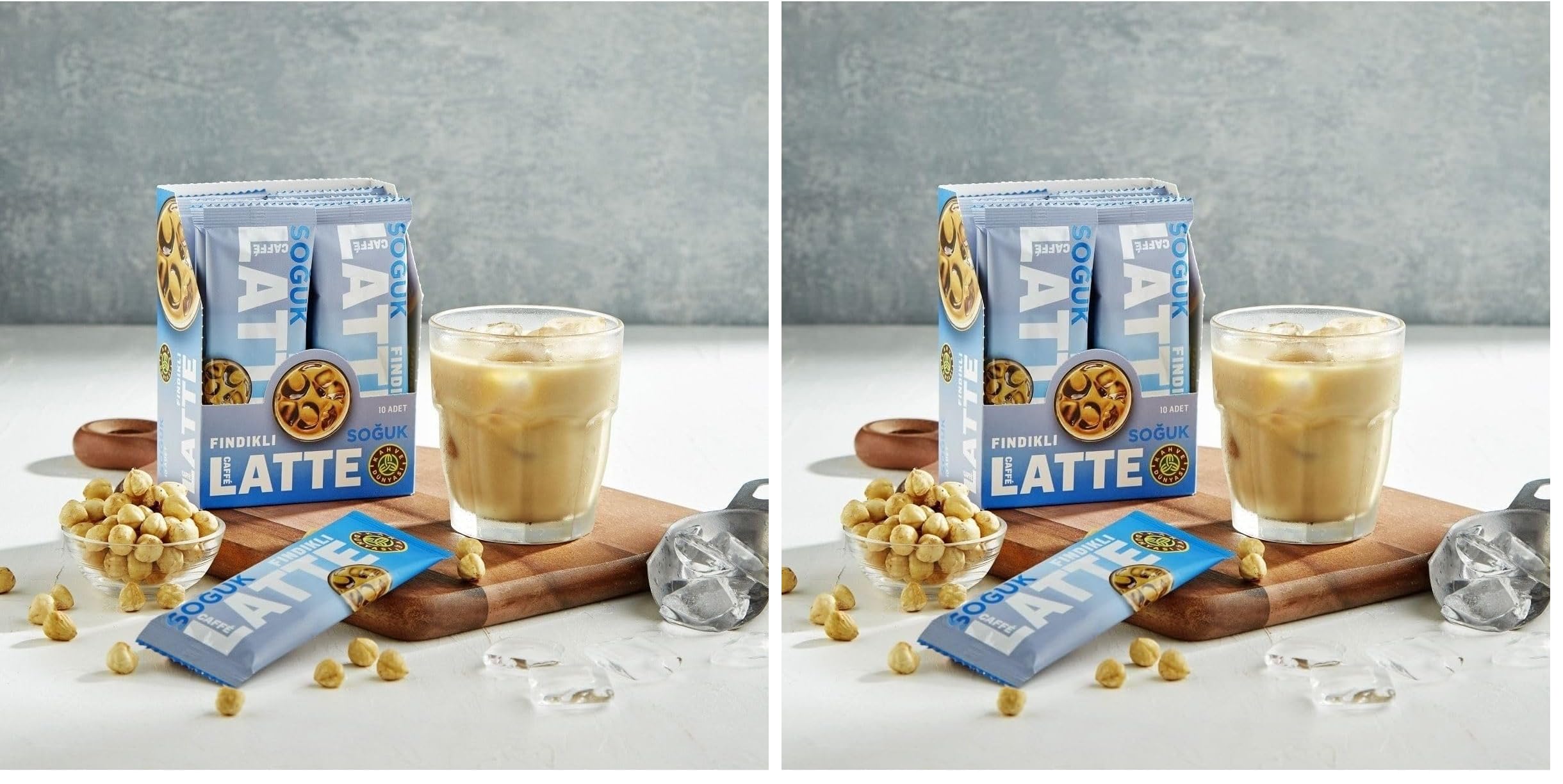 Kahve Dünyası Özel Seri Soğuk Fındık Aromalı Caffe Latte 10'lu (2 paketi)
