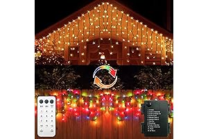 10Ft Outdoor Christmas Icicle Lights