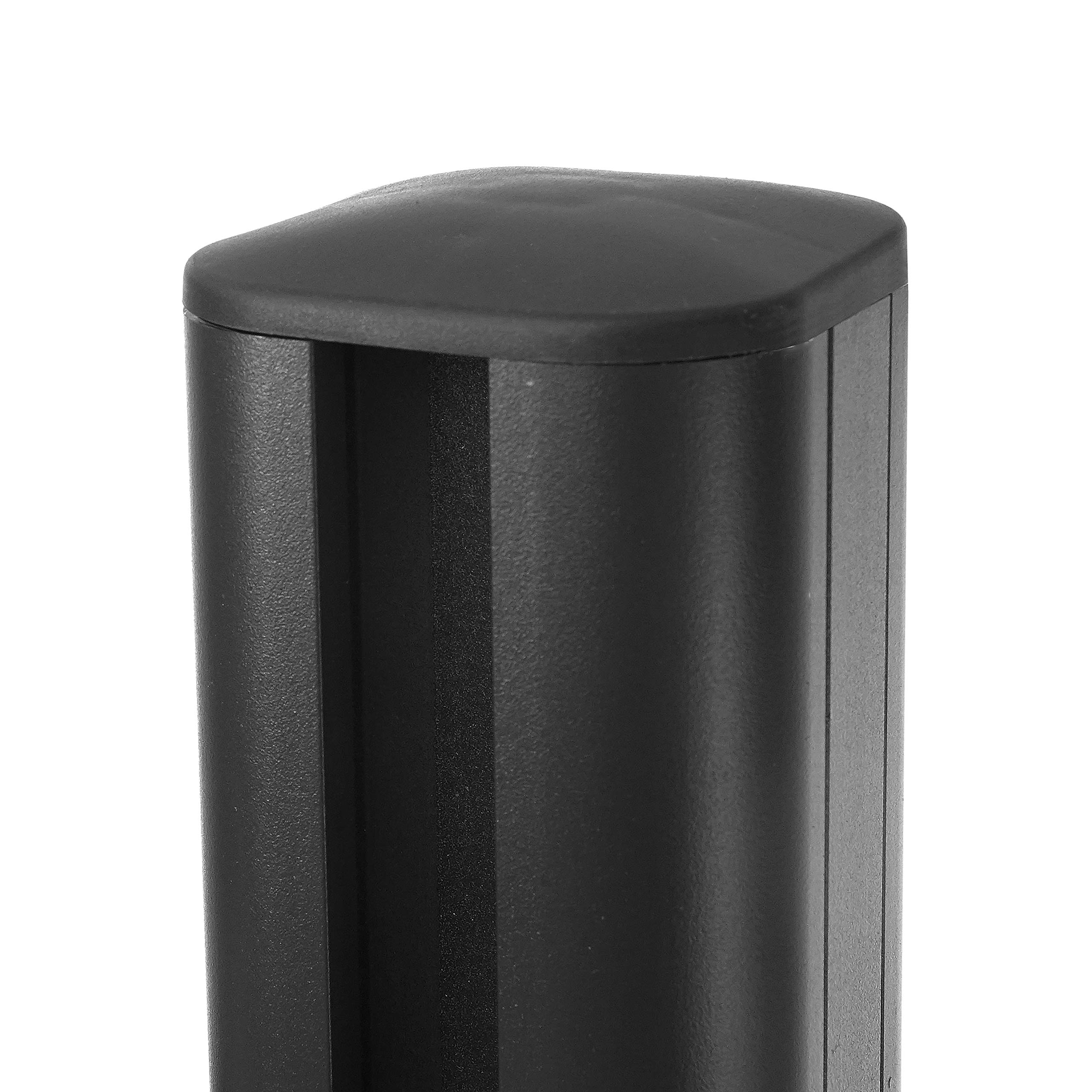 Mendler Aluminiowe słupki Sarthe-WPC ogrodzenie, słupek słupkowy, system wtykowy - 240 cm, antracyt