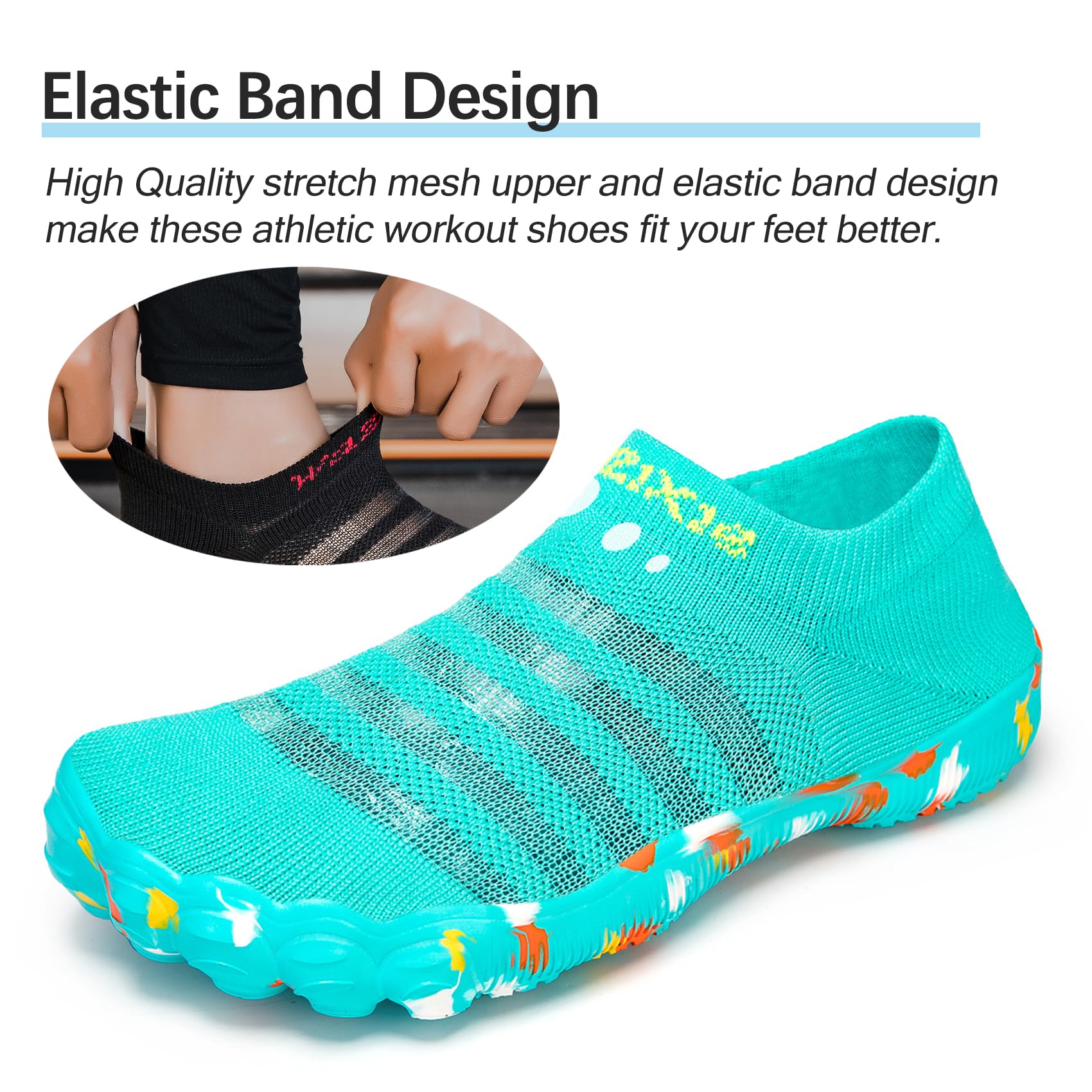 Barefoot Mujer Zapatillas de Trail Running Zapatilla Minimalista Cómodas Ligeras Zapatos Descalzos